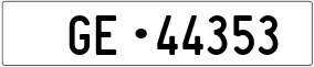Trailer License Plate